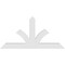 Ekena Millwork Richland Architectural Grade PVC Gable Bracket, 72"W x 36"H x 4"D x 6"F, 12/12 Pitch GBP072X36X0406RIC00 - alternate 2